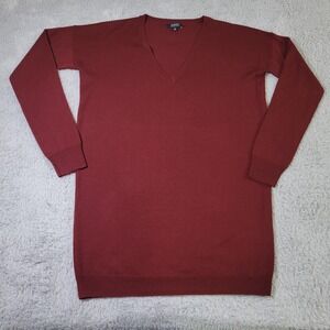 Aritzia Babaton Oversize Sweater Burgundy Red 100% Merino Wool Womens Medium